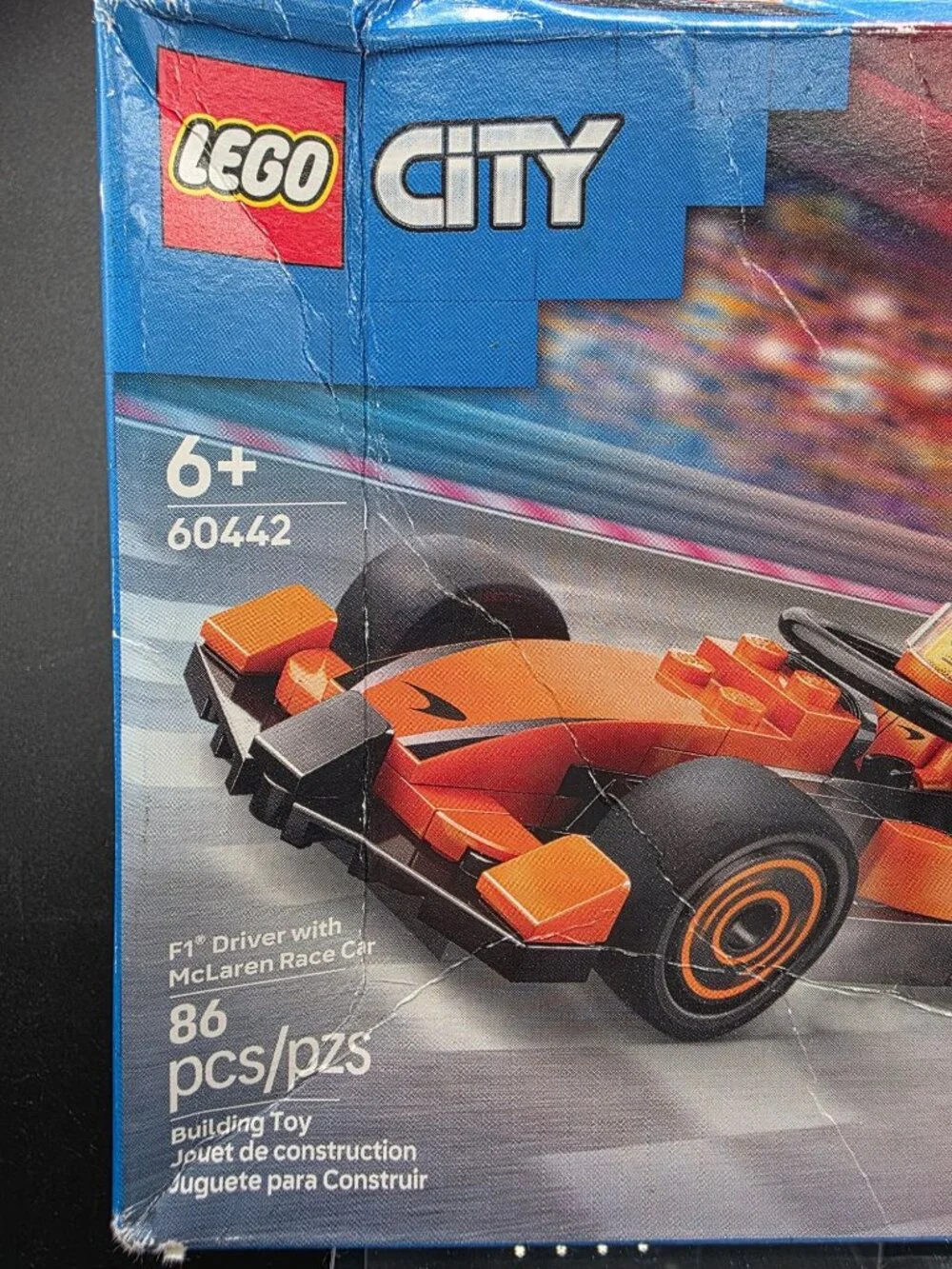 LEGO City F1 Driver McLaren Race Car 60442 86 Pieces Set